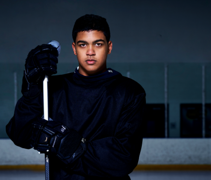 A man that is a Hockey Player